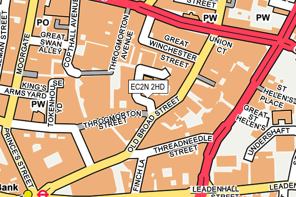 EC2N 2HD map - OS OpenMap – Local (Ordnance Survey)