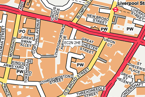 EC2N 2HE map - OS OpenMap – Local (Ordnance Survey)