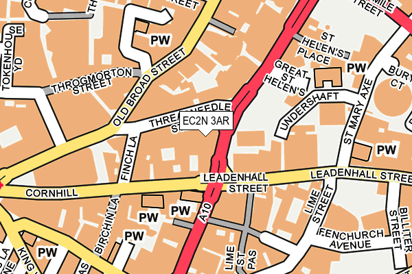 EC2N 3AR map - OS OpenMap – Local (Ordnance Survey)