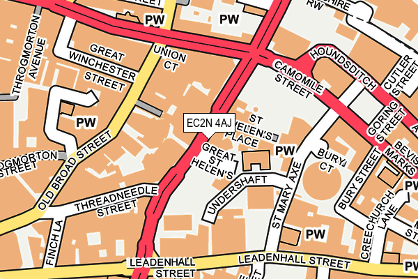 EC2N 4AJ map - OS OpenMap – Local (Ordnance Survey)