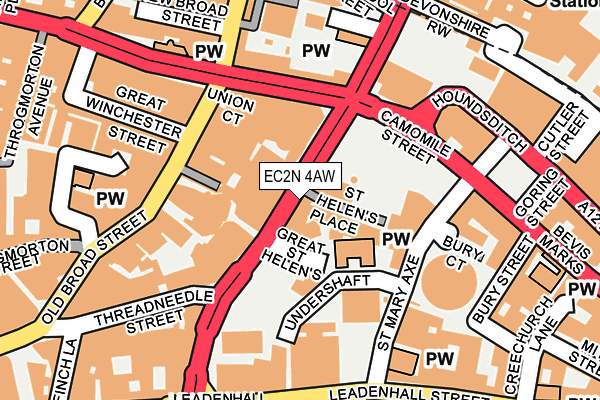 EC2N 4AW map - OS OpenMap – Local (Ordnance Survey)