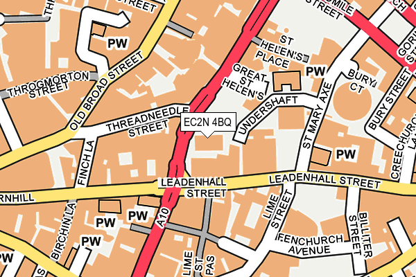EC2N 4BQ map - OS OpenMap – Local (Ordnance Survey)