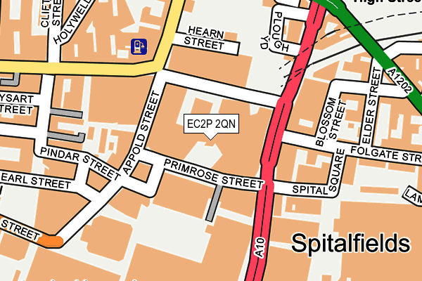 EC2P 2QN map - OS OpenMap – Local (Ordnance Survey)