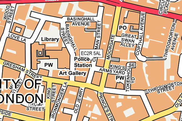 EC2R 5AL map - OS OpenMap – Local (Ordnance Survey)