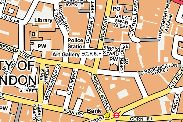 EC2R 6JH map - OS OpenMap – Local (Ordnance Survey)