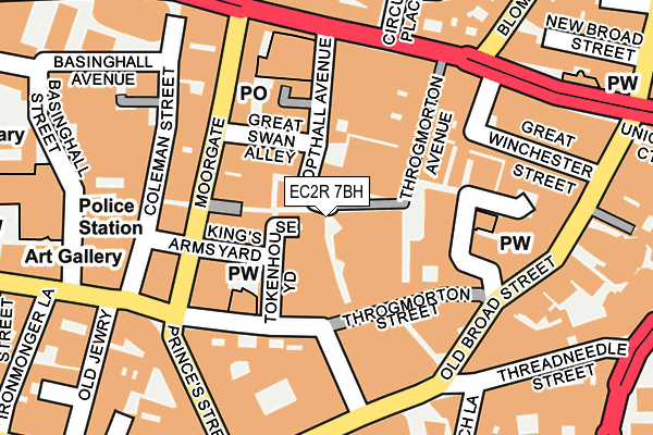 EC2R 7BH map - OS OpenMap – Local (Ordnance Survey)