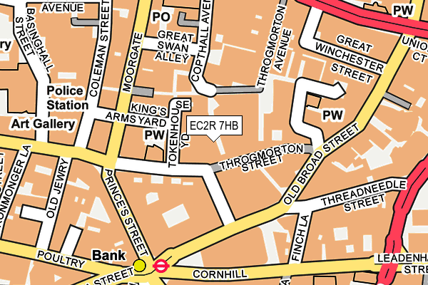 EC2R 7HB map - OS OpenMap – Local (Ordnance Survey)