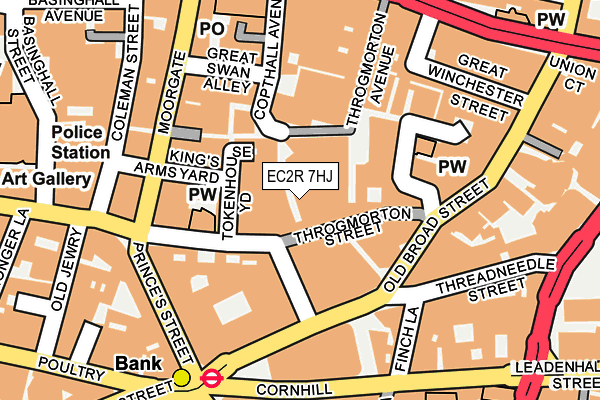 EC2R 7HJ map - OS OpenMap – Local (Ordnance Survey)