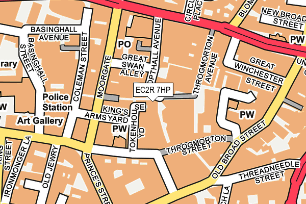 EC2R 7HP map - OS OpenMap – Local (Ordnance Survey)