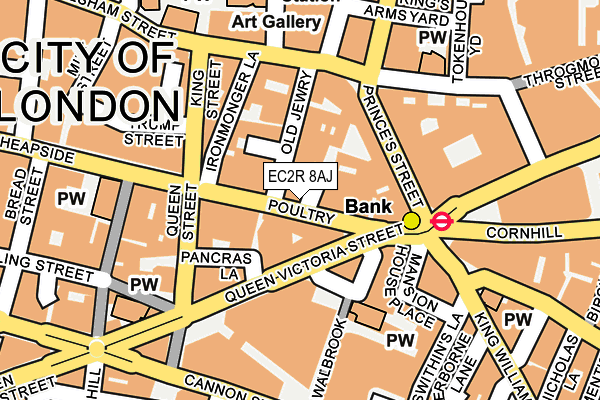 EC2R 8AJ map - OS OpenMap – Local (Ordnance Survey)