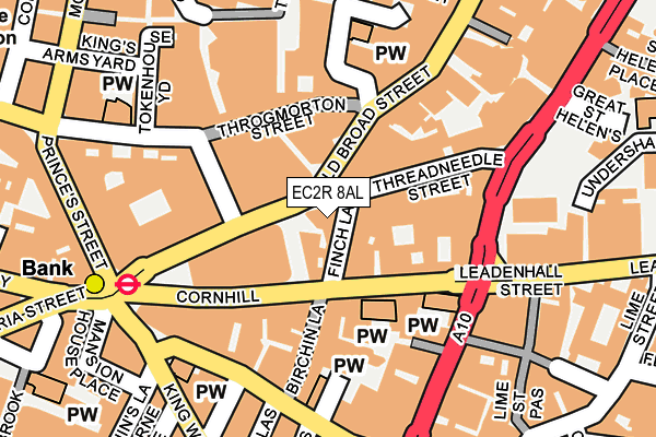 EC2R 8AL map - OS OpenMap – Local (Ordnance Survey)