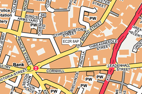 EC2R 8AP map - OS OpenMap – Local (Ordnance Survey)