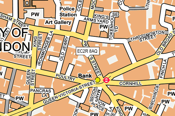 EC2R 8AQ map - OS OpenMap – Local (Ordnance Survey)