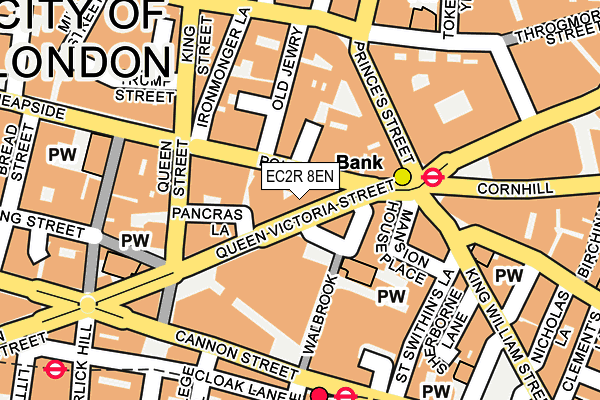 EC2R 8EN map - OS OpenMap – Local (Ordnance Survey)