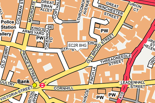 EC2R 8HG map - OS OpenMap – Local (Ordnance Survey)