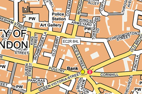 EC2R 8HL map - OS OpenMap – Local (Ordnance Survey)