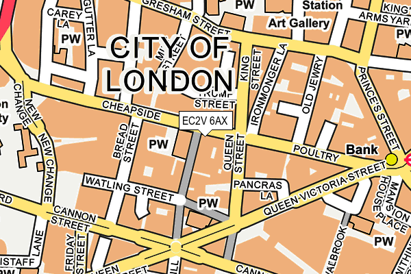 Map of GREENWICH BUGSBY LIMITED at local scale