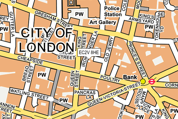 Map of LONG ACRE ESTATES LIMITED at local scale