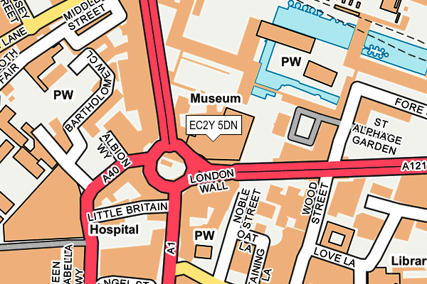 EC2Y 5DN map - OS OpenMap – Local (Ordnance Survey)