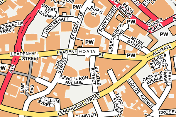 EC3A 1AT map - OS OpenMap – Local (Ordnance Survey)