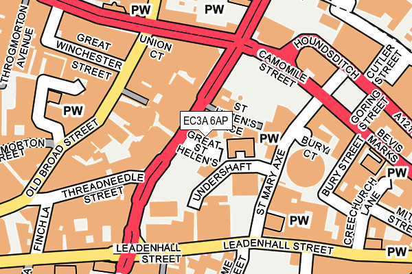 EC3A 6AP map - OS OpenMap – Local (Ordnance Survey)