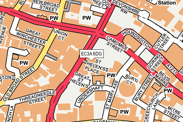 EC3A 6DG map - OS OpenMap – Local (Ordnance Survey)