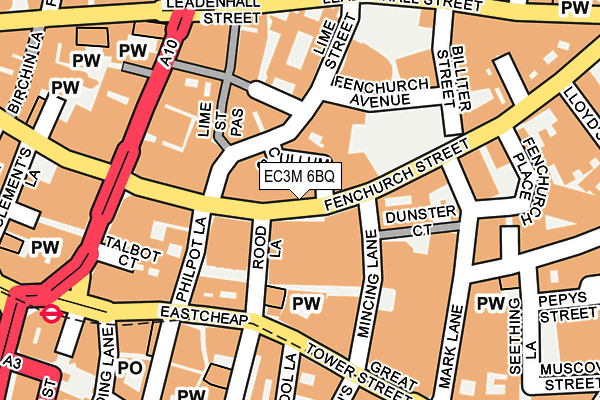 EC3M 6BQ map - OS OpenMap – Local (Ordnance Survey)