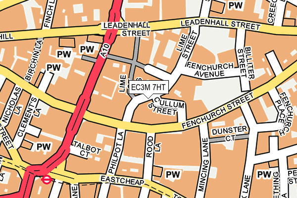 EC3M 7HT map - OS OpenMap – Local (Ordnance Survey)
