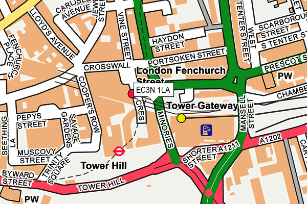 EC3N 1LA map - OS OpenMap – Local (Ordnance Survey)