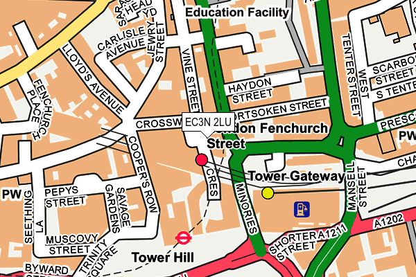 EC3N 2LU map - OS OpenMap – Local (Ordnance Survey)