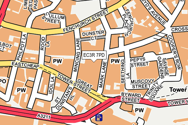 Map of BISHOPSGATE NORTH AMERICAN BINDERS LIMITED at local scale