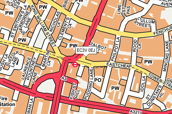EC3V 0EJ map - OS OpenMap – Local (Ordnance Survey)
