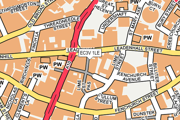 EC3V 1LE map - OS OpenMap – Local (Ordnance Survey)