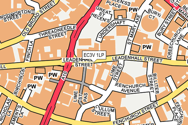 EC3V 1LP map - OS OpenMap – Local (Ordnance Survey)
