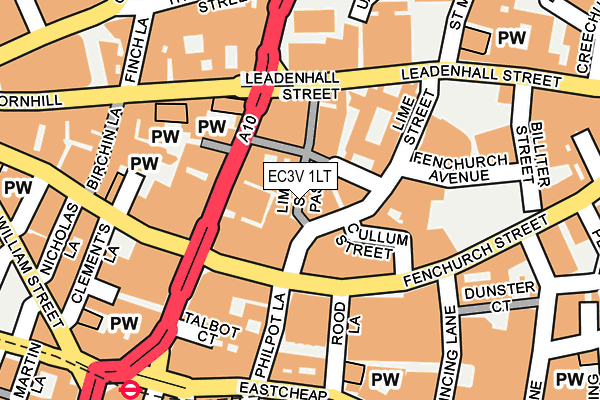 EC3V 1LT map - OS OpenMap – Local (Ordnance Survey)