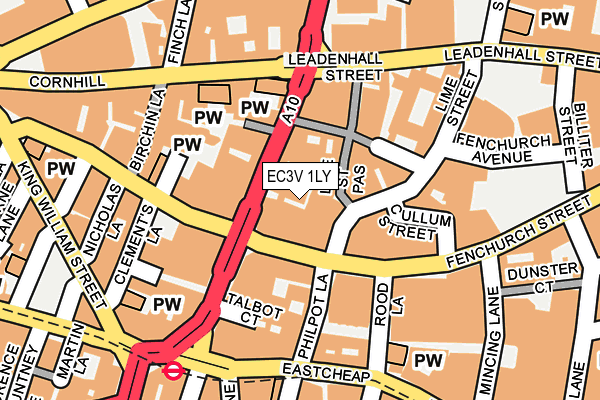 EC3V 1LY map - OS OpenMap – Local (Ordnance Survey)