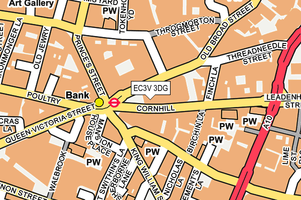 EC3V 3DG map - OS OpenMap – Local (Ordnance Survey)