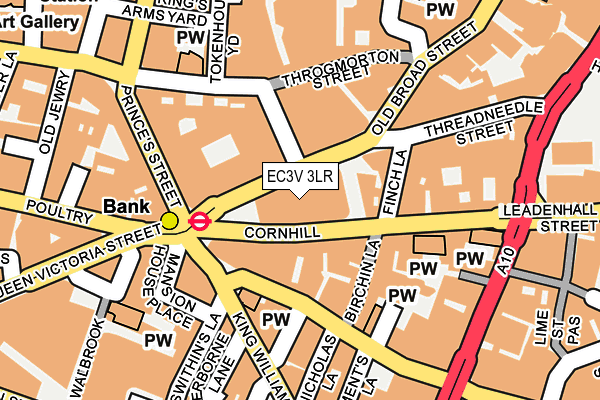 EC3V 3LR map - OS OpenMap – Local (Ordnance Survey)