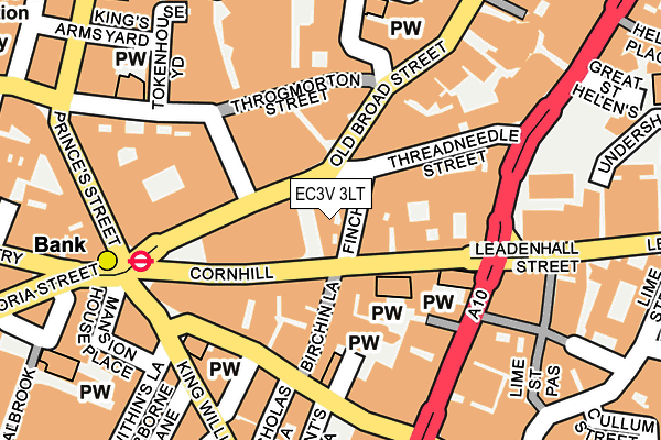 EC3V 3LT map - OS OpenMap – Local (Ordnance Survey)