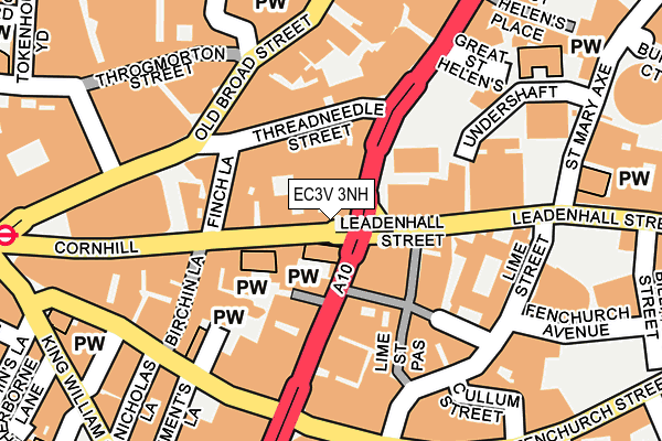 EC3V 3NH map - OS OpenMap – Local (Ordnance Survey)