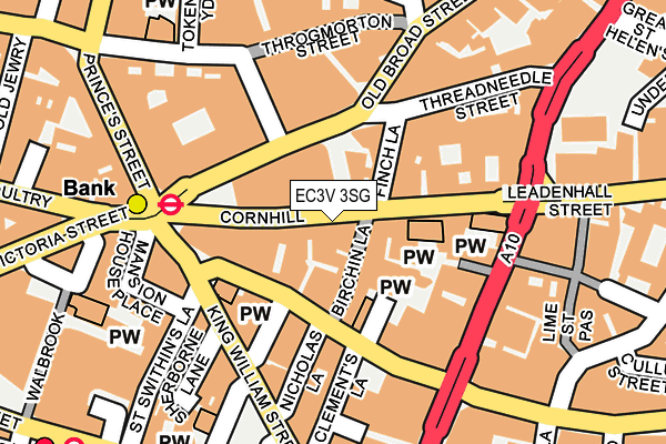 EC3V 3SG map - OS OpenMap – Local (Ordnance Survey)