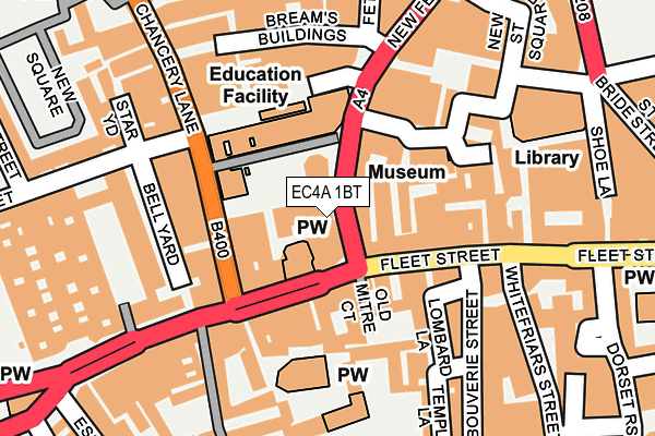 EC4A 1BT map - OS OpenMap – Local (Ordnance Survey)