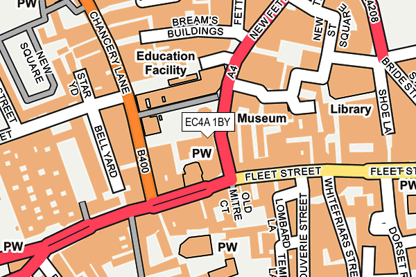 EC4A 1BY map - OS OpenMap – Local (Ordnance Survey)