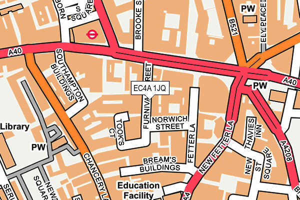 Map of FEC WHITECHAPEL LIMITED at local scale