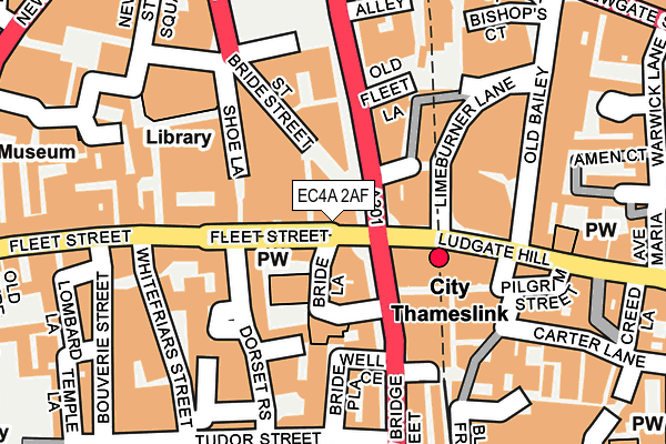 EC4A 2AF map - OS OpenMap – Local (Ordnance Survey)