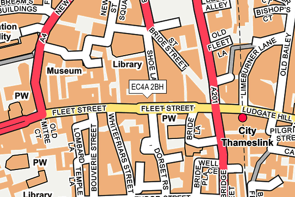 EC4A 2BH map - OS OpenMap – Local (Ordnance Survey)