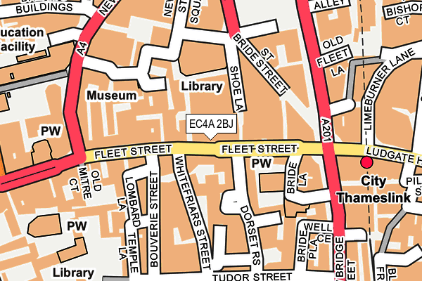 EC4A 2BJ map - OS OpenMap – Local (Ordnance Survey)