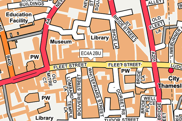 EC4A 2BU map - OS OpenMap – Local (Ordnance Survey)