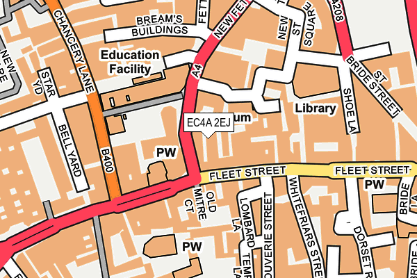 EC4A 2EJ map - OS OpenMap – Local (Ordnance Survey)