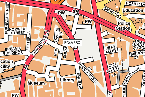 EC4A 3BQ map - OS OpenMap – Local (Ordnance Survey)